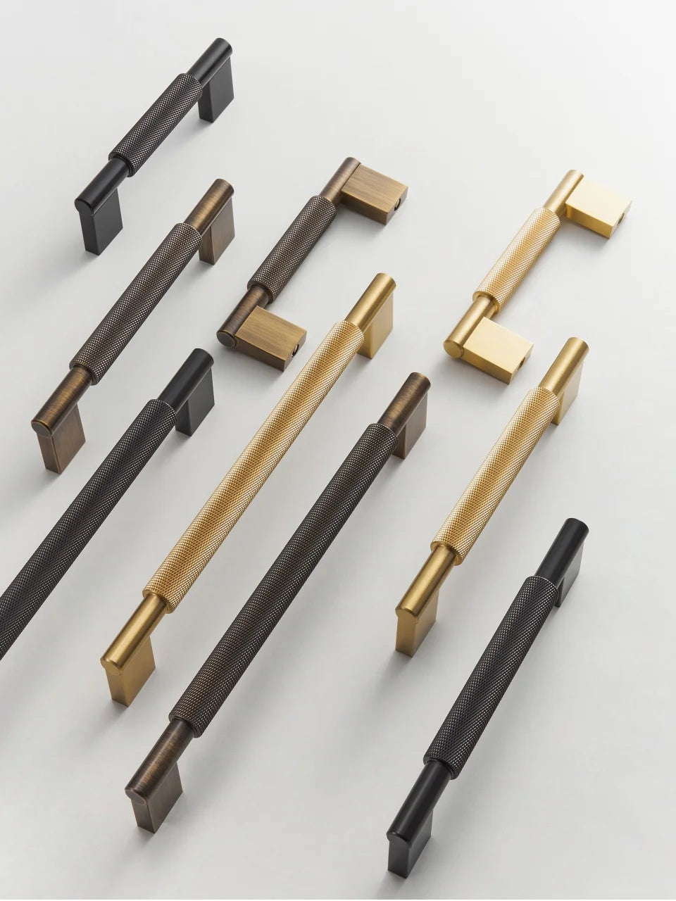 Nurlin Solid Brass Knurled Cabinet Pull Handle