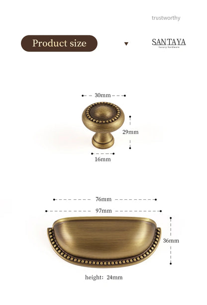 Bronze Antique Brass Cabinet Handles & Knobs