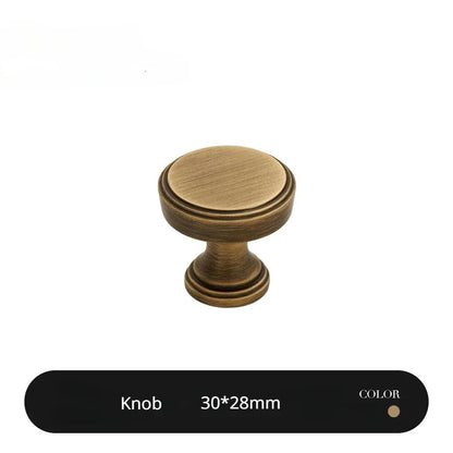 Antique Bronze Brass Cabinet Handle & Knob