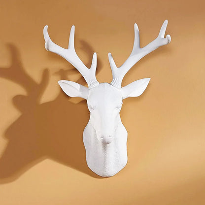 Faux Deer Head with Antlers