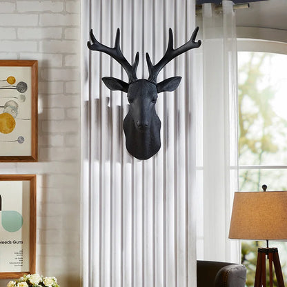 Faux Deer Head with Antlers