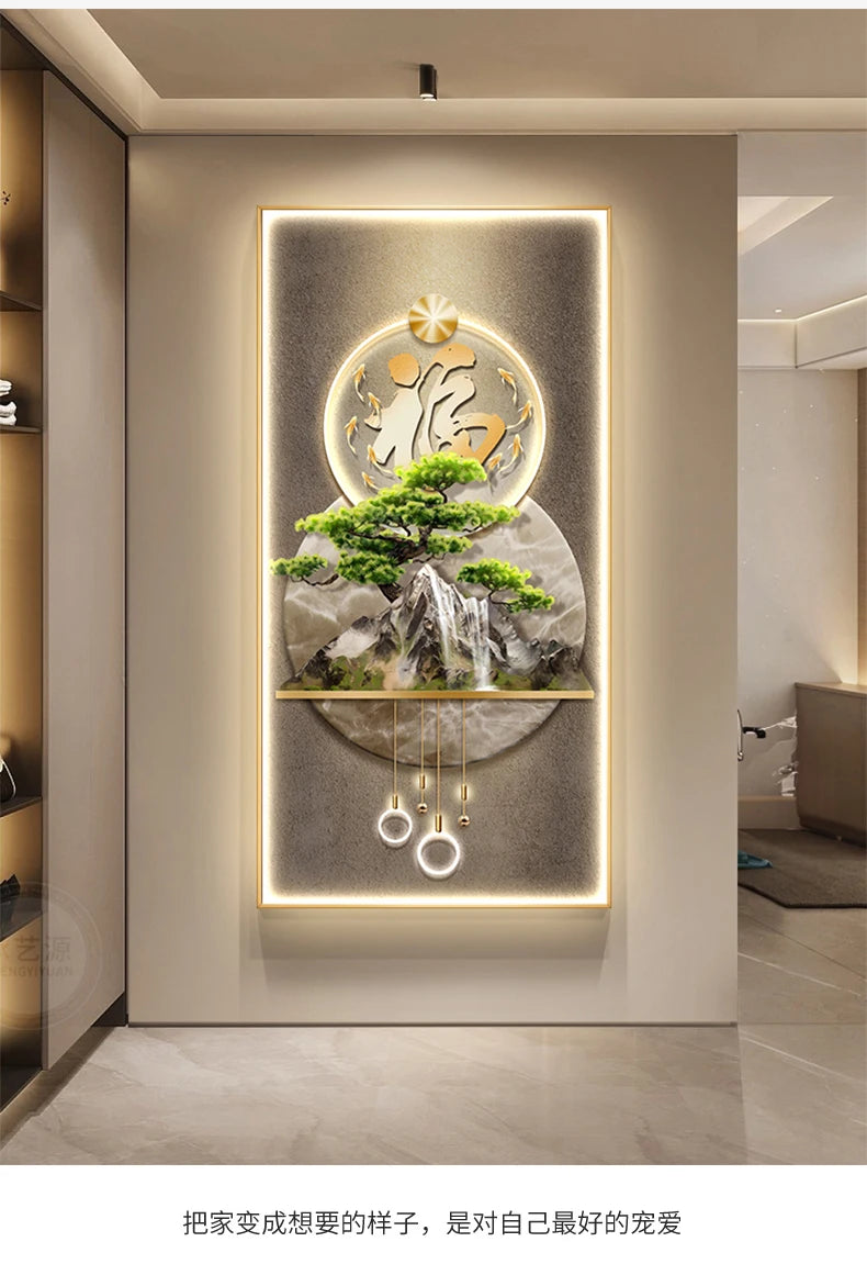 Modern Luxury Corridor & Living Room Mural Painting