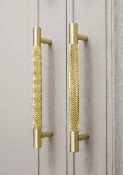 Luxury Solid Brass Gold T-Handle Cabinet Pull