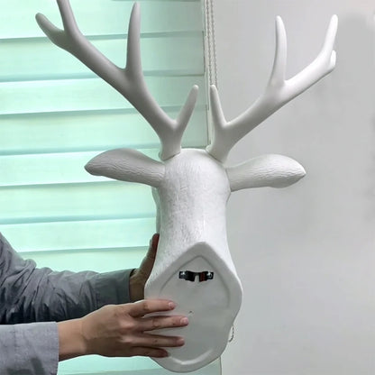 Faux Deer Head with Antlers