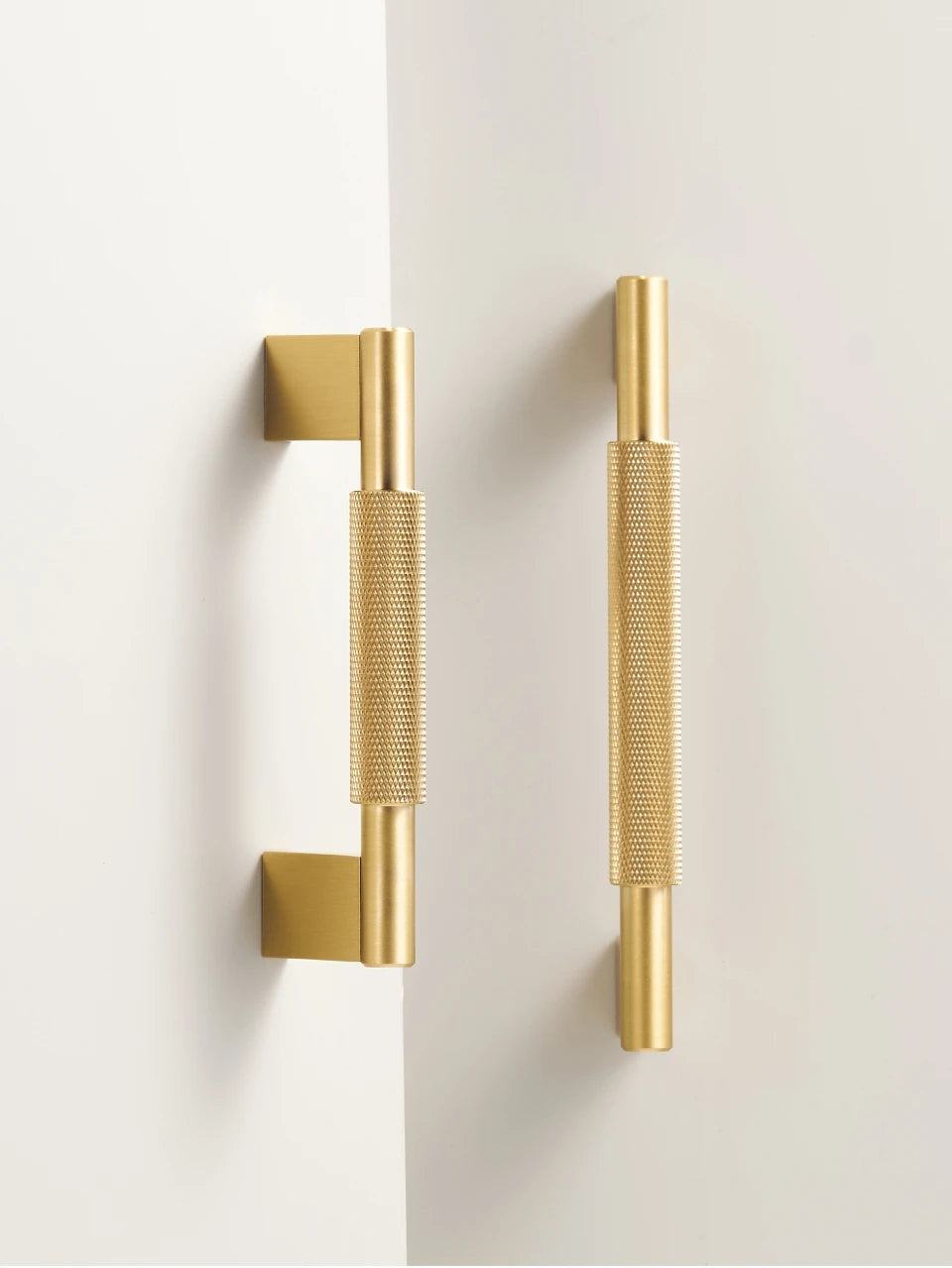 Nurlin Solid Brass Knurled Cabinet Pull Handle