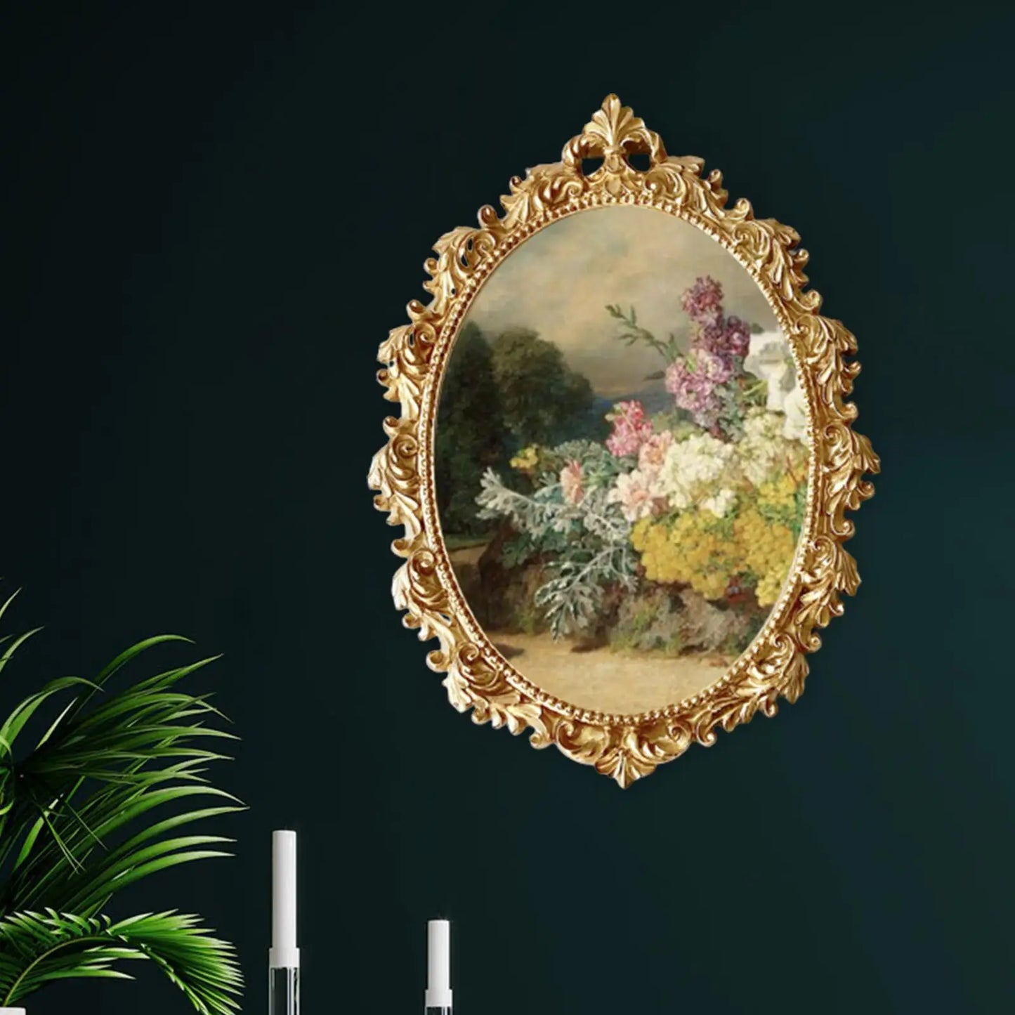 Vintage Baroque Floral Picture Frame