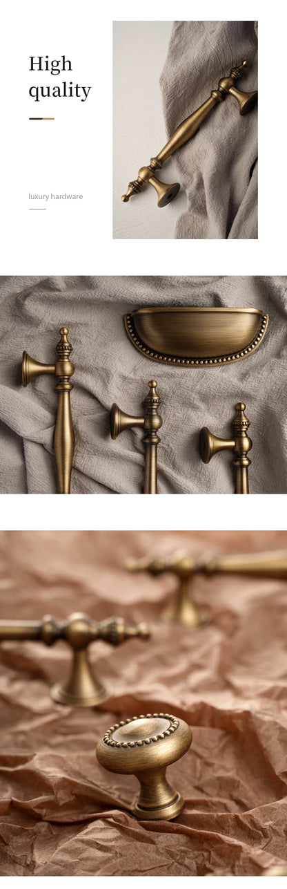 Bronze Antique Brass Cabinet Handles & Knobs