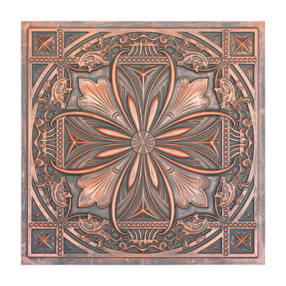 Rustic Copper False Tin Ceiling Panels