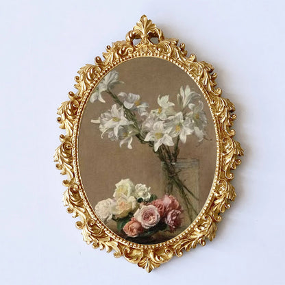 Vintage Baroque Floral Picture Frame