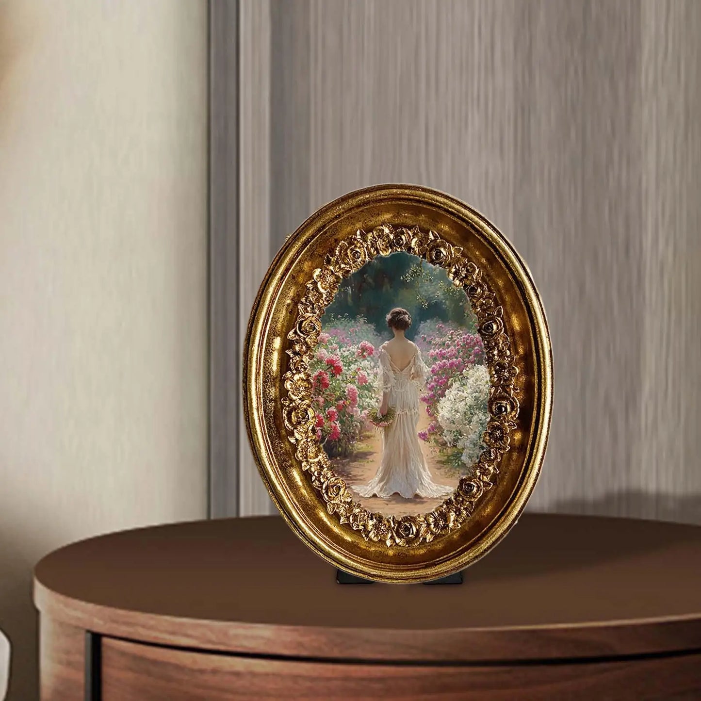 Vintage Oval Photo Frame