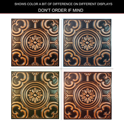 Distressed Tin Ceiling Tiles 24x24 PVC Panel