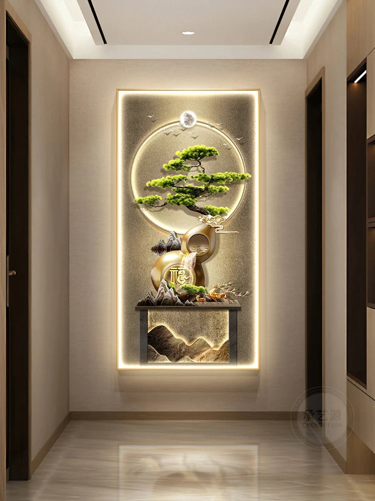 Modern Luxury Corridor & Living Room Mural Painting