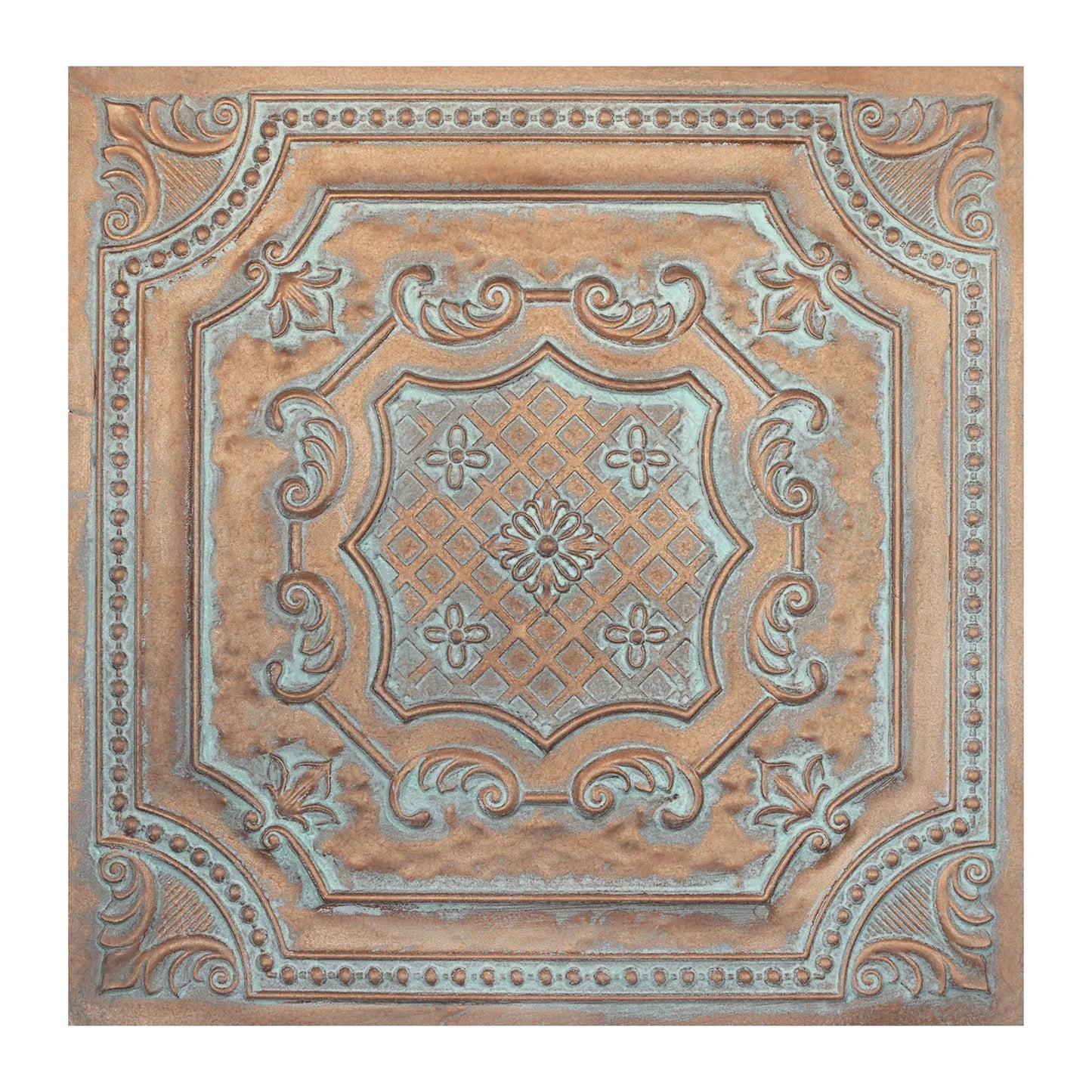 Faux Tin Ceiling Tiles & Wall Panels (24"x24" PVC) PL04