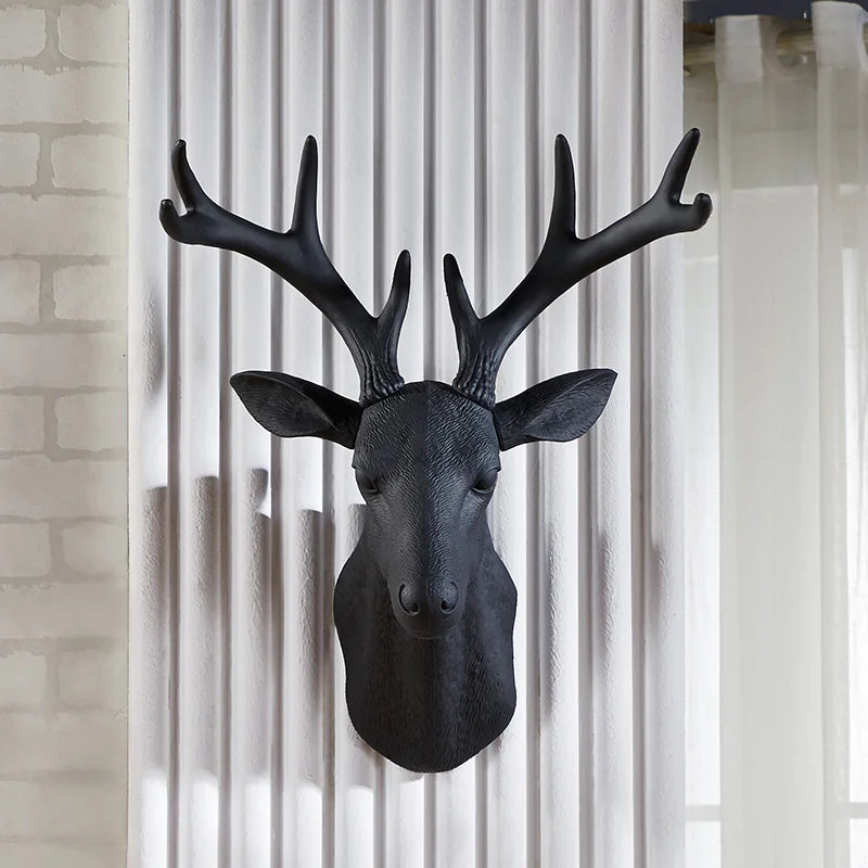 Faux Deer Head with Antlers