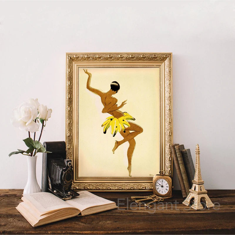 1927 Josephine Baker Canvas Art